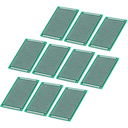 Lot de 10 circuits imprimés universels à souder et à double face, 4 x 6 cm