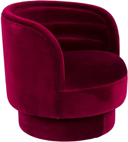 Dutchbone Dorothy Fauteuil Velvet Rood