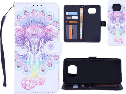 Bookcase Geschikt voor: Nokia 2.4 hoesje met print - Elephant 3D
