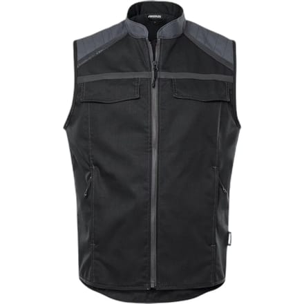 Fristads Vest 5555 STFP - Zwart/Grijs - S
