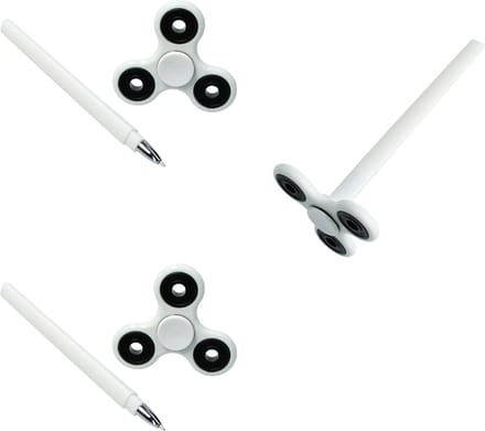 Banzaa Fidget Pen Anti stress Performance Spinner set 3 stuks  ‒ 2 in 1 Rage 2021 Wit