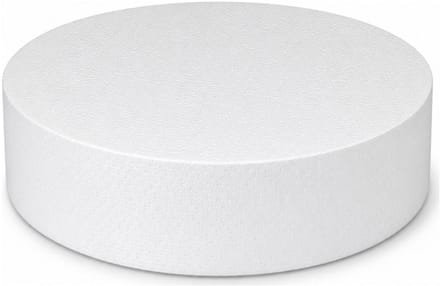 Piepschuim vormen - cirkel - 1x - D20 x 4 cm - styropor hobby / DIY vorm - basis knutselfiguren