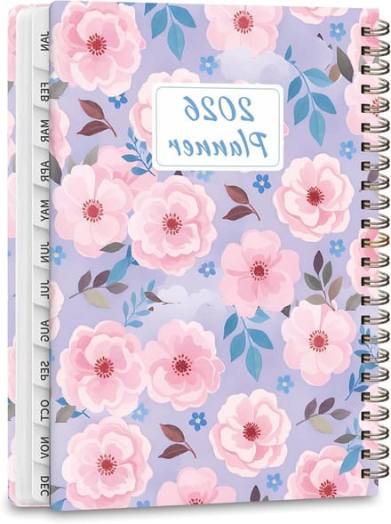 Agenda 2026 - Planner Jaar Kalender - Dagelijkse Planning - FSC-gecertificeerd Papier - A5 - Roze