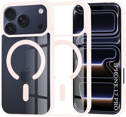 Techsuit MagSafe Pro - Hoesje - iPhone 17 Pro - Nuderoze - MagSafe
