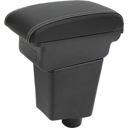 Middenarmsteun Opbergdoos Console Kunstleer Zachtsluitend Vervanging voor Captur Clio 4 black