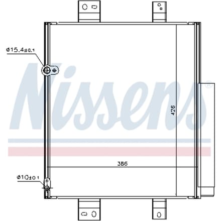 Condensator, airconditioning NISSENS 940492