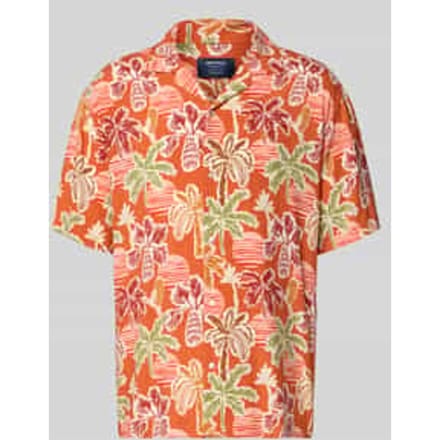 regular fit vrijetijdshemd van viscose-lyocellmix met reverskraag
