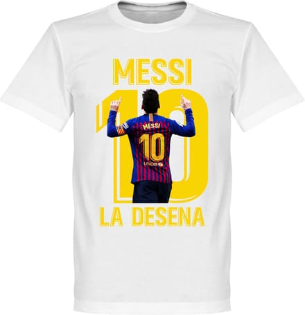 Messi La Desena T-Shirt - Wit - 4XL
