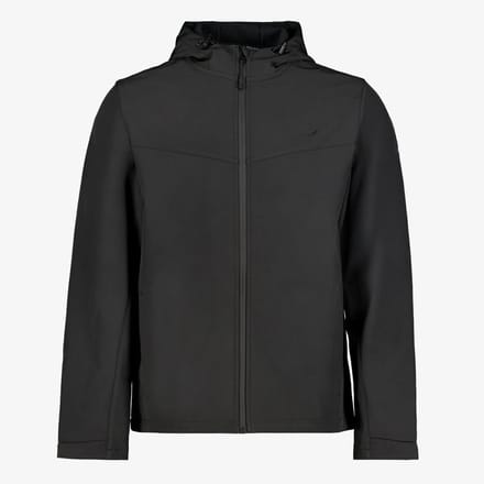 Mountain Peak heren softshell jas zwart - Maat L