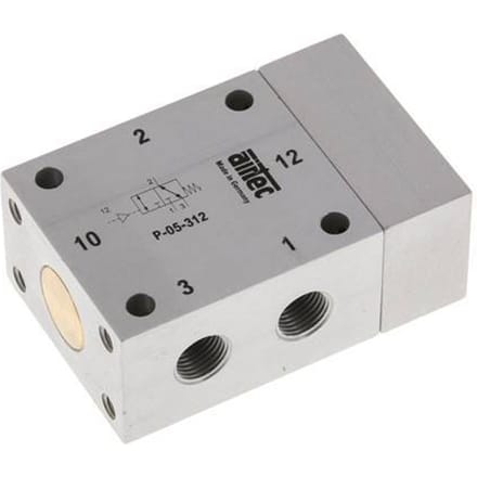 3/2 G1/8'' Luchtgestuurd Ventiel -0.95-10bar/-13.2-140psi Airtec