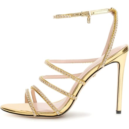 GUESS Crystal Sandal Gold Größe: 38 | Sandalen Outlet | Damen | Gelb