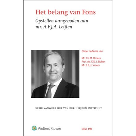 Het Belang Van Fons - A.F.J.A. Leijten
