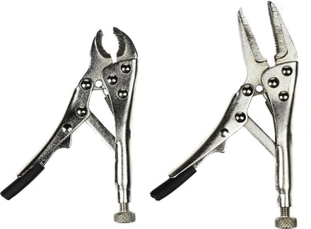 Benson Mini-griptang set - rechte bek - snelspanner - traploos instelbaar - 100 mm - 2 stuks