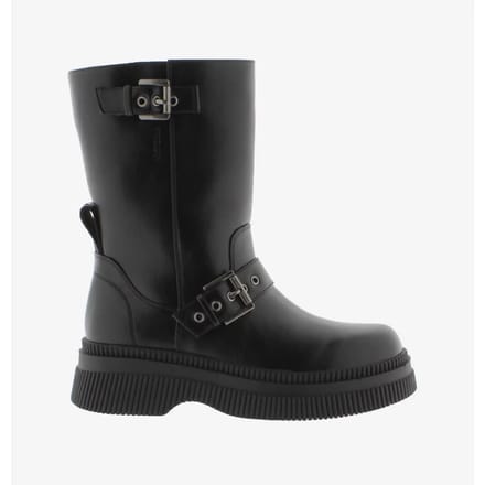 Dames enkellaarsjes Victoria Dublin Hebillas Efecto Piel