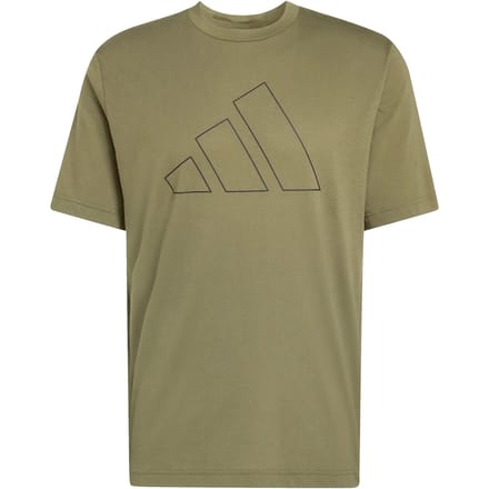 Adidas Workout Essentials Feelready Logo T-shirt Met Korte Mouwen Groen L / Regular Man