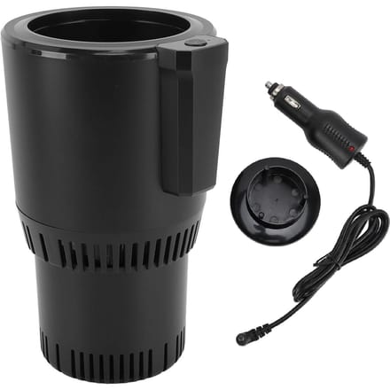 Auto Koeler Bekerhouder 12V Draagbaar Werkende Indicator Stil Snelle Koeling Bekerhouder Auto black