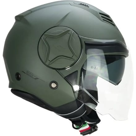 Motorhelm met halve straal CGM 169A Illi Mono