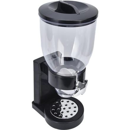 Graandispenser 17,5oz Transparante Veilige Rijstopslagcontainer met Rubberen Basis voor Graan Rijst white