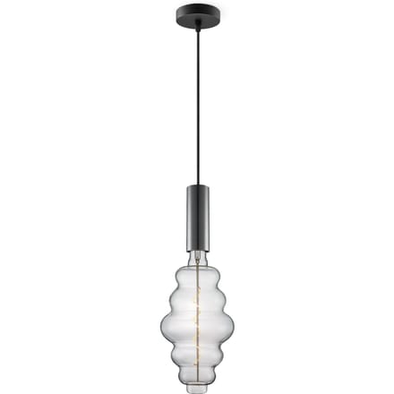 Home sweet home hanglamp Saga zwart Cloud - helder