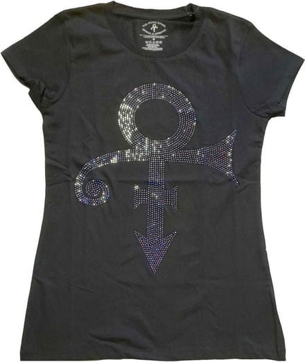 Prince - Purple Symbol Dames Tshirt - L - Zwart