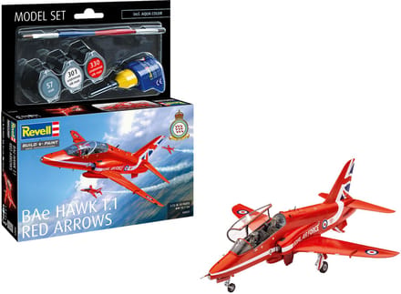 Revell Modelbouwpakket Militaire voertuigen - 64921 BAe Hawk T Red Arrows Model.d Arrows - Model Set Plastic - 1:72 - Modelbouw