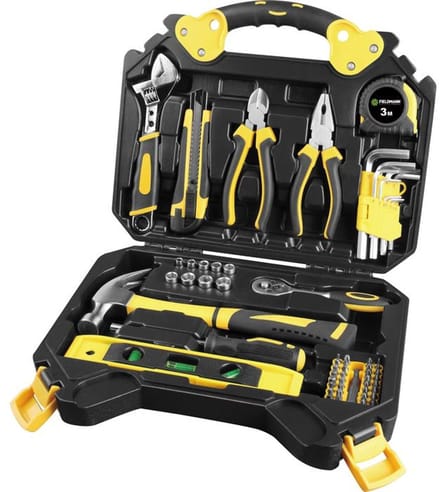 FIELDMANN – FDG 5006-60R – Gereedschapsset – 60-delig – Mallettle
