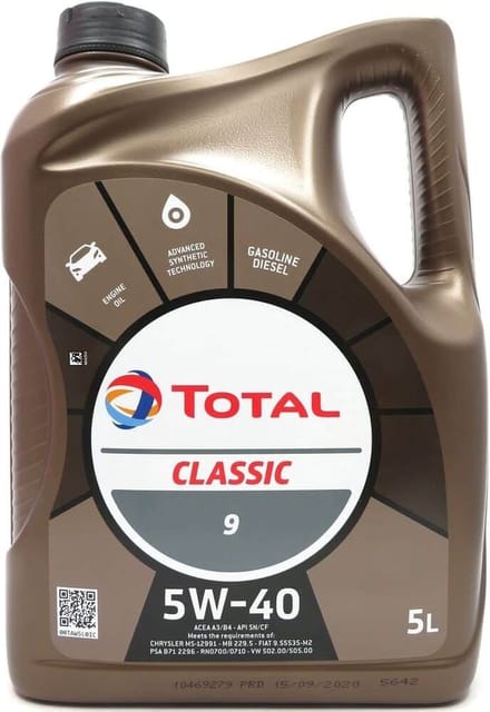 Total Classic 9 5W40 - 5L