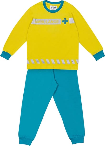 Fun2Wear - Pyjama Ambulance Geel - Geel - Maat 62 -