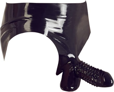 The Latex Collection Latex Slip Met Penis Sleeve XL