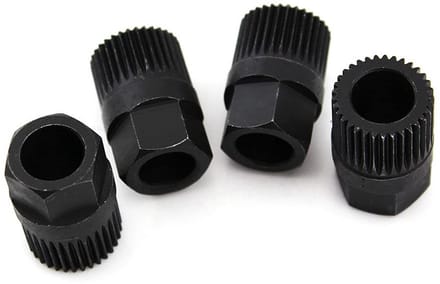 Allecto - Socket Dynamo Koppeling - Katrol Verwijdering Tool - 4 stuks - 33 Tanden - Professioneel Gereedschap - Voor Alternator Koppelingen