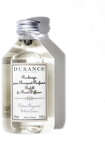Durance - navulling geurstokjes - Ceder hout - Cedre Argenté - Silver Cedar - 250ml
