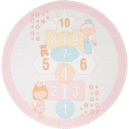 Kindervloerkleed Speeltuin Sarah rond | Noa Interior