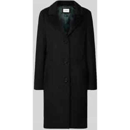 Regular Fit mantel met wol-aandeel