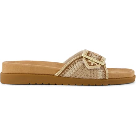 TOMS Marin Slide Textiel Dames Donker Beige Sandalen