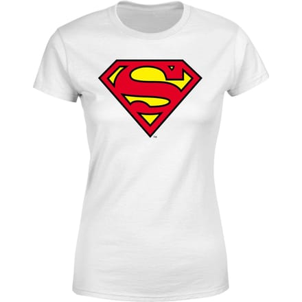 Official Superman Shield Women's T-Shirt - White - XS