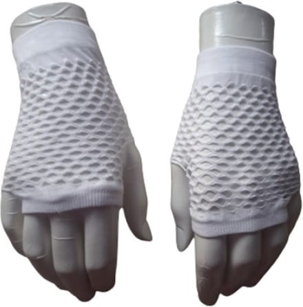 BamBella ® Handschoenen Visnet Wit vingerloze Elastische gaas feest Carnaval gothic gothic