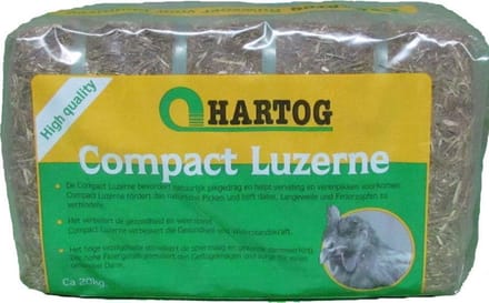 Hartog Compact Luzerne - 20kg - Kippenvoer