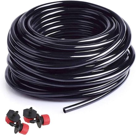 Druppelslang - Waterslang PVC - Tuin Bewatering - Weerbestendig Materiaal - 20 Meter - Zwart