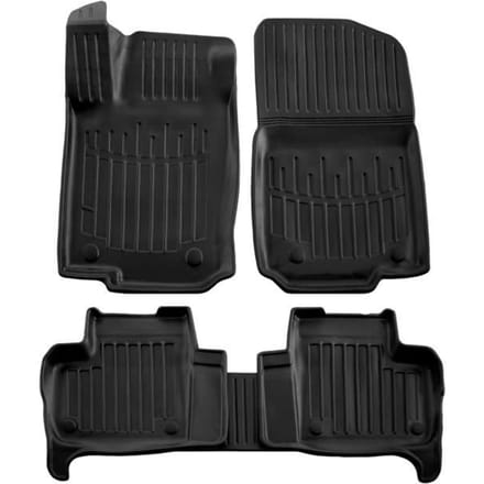 Tapis de sol 3D - SCOUTT - Mazda W166 ML 2011-2015 - Caoutchouc Premium - Noir - Sur mesure noir