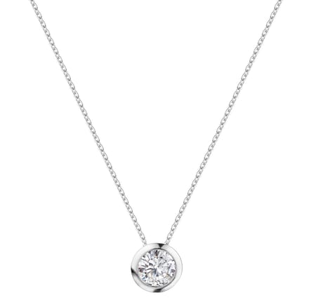 Celesta Silber Anhänger mit Kette 925 Silber rhodiniert