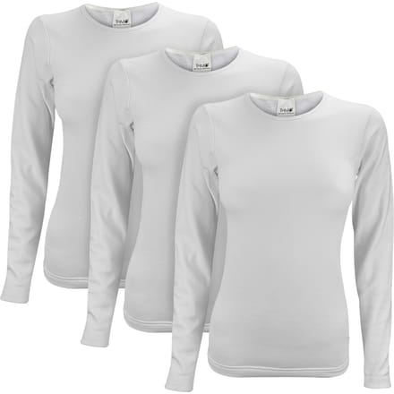 3-Pack Dames Thermisch T-shirt met Lange Mouwen voor de Winter