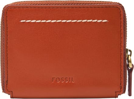 FOSSIL Leren Kaarthoes Westover Card Case Persimmon Terracotta