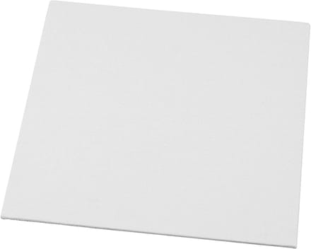 Canvas Paneel, afm 20x20 cm, dikte 3 mm, 280 gr, wit, 1 stuk