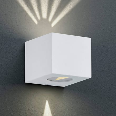 REALITY CORDOBA - Wandlamp - Wit mat - incl. 2x SMD 2 W - - Buitenverlichting - IP44