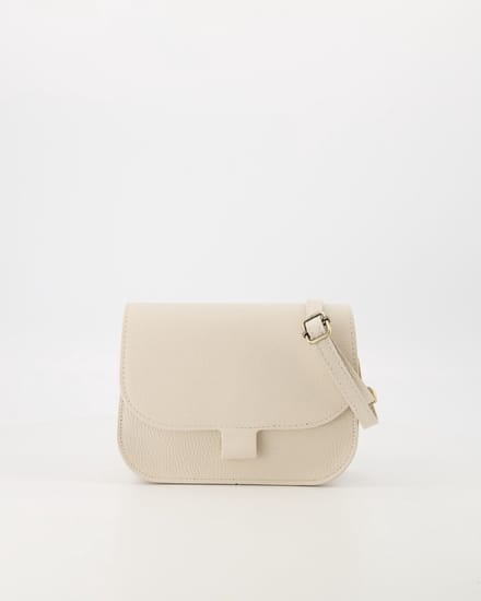 tas- crossbody- leer -ecru- klein