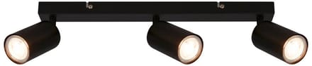 B.K.Licht - EEK A Opbouwspots - plafondspots - spotjes draaibaar - warm lich licht - 44cm - zwart