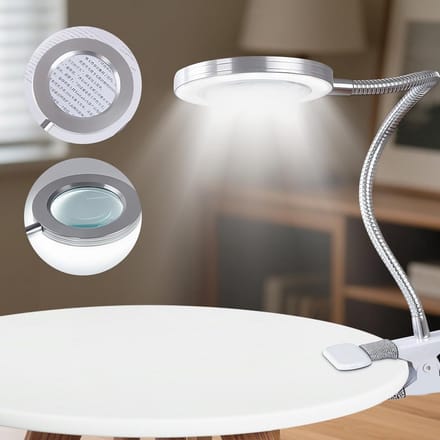 Vergrootglas met Verlichting - Loeplamp - Vergrootspiegel Led - Bureaulamp