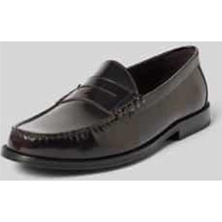 Loafers van leer met gladde zool model 'CLOUT MOVE'