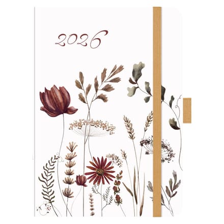 Luxe agenda groot- Autumn Flowers - 2026