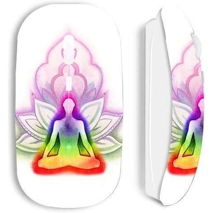 Muis - maniacase - Lotus chakra - draadloos - wit - optisch